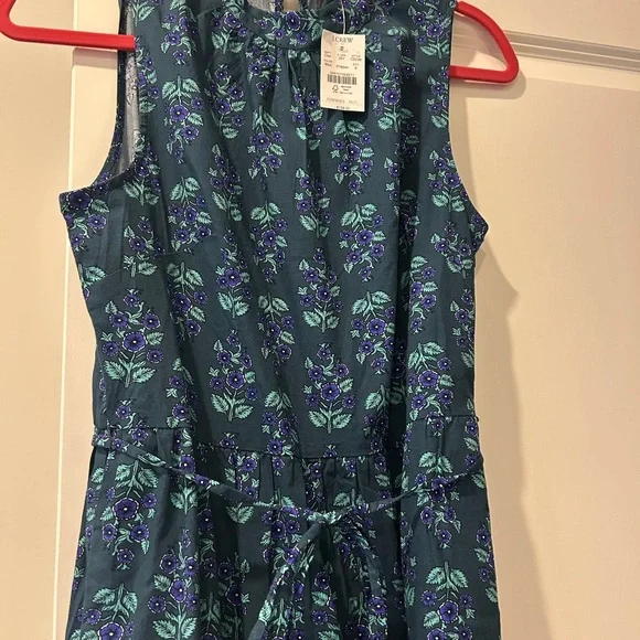 Floral Sleeveless Dress - Blue/green and Purple - Picture 2 of 4